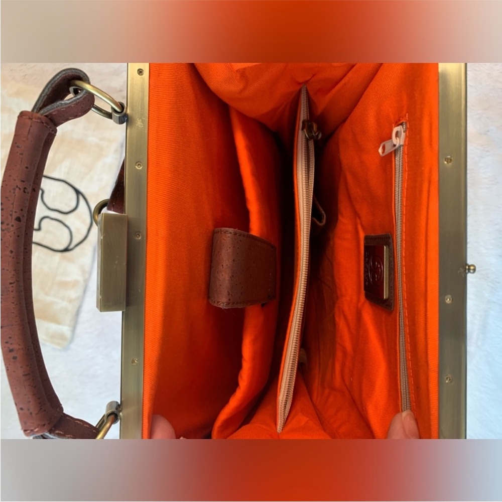 NWT Bobobark Convertible Backpack Cognac Laflore Paris. - Picture 4 of 13